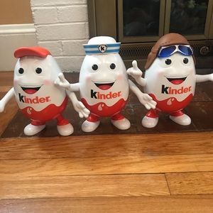 Lot of 3 Kinder Egg Containers